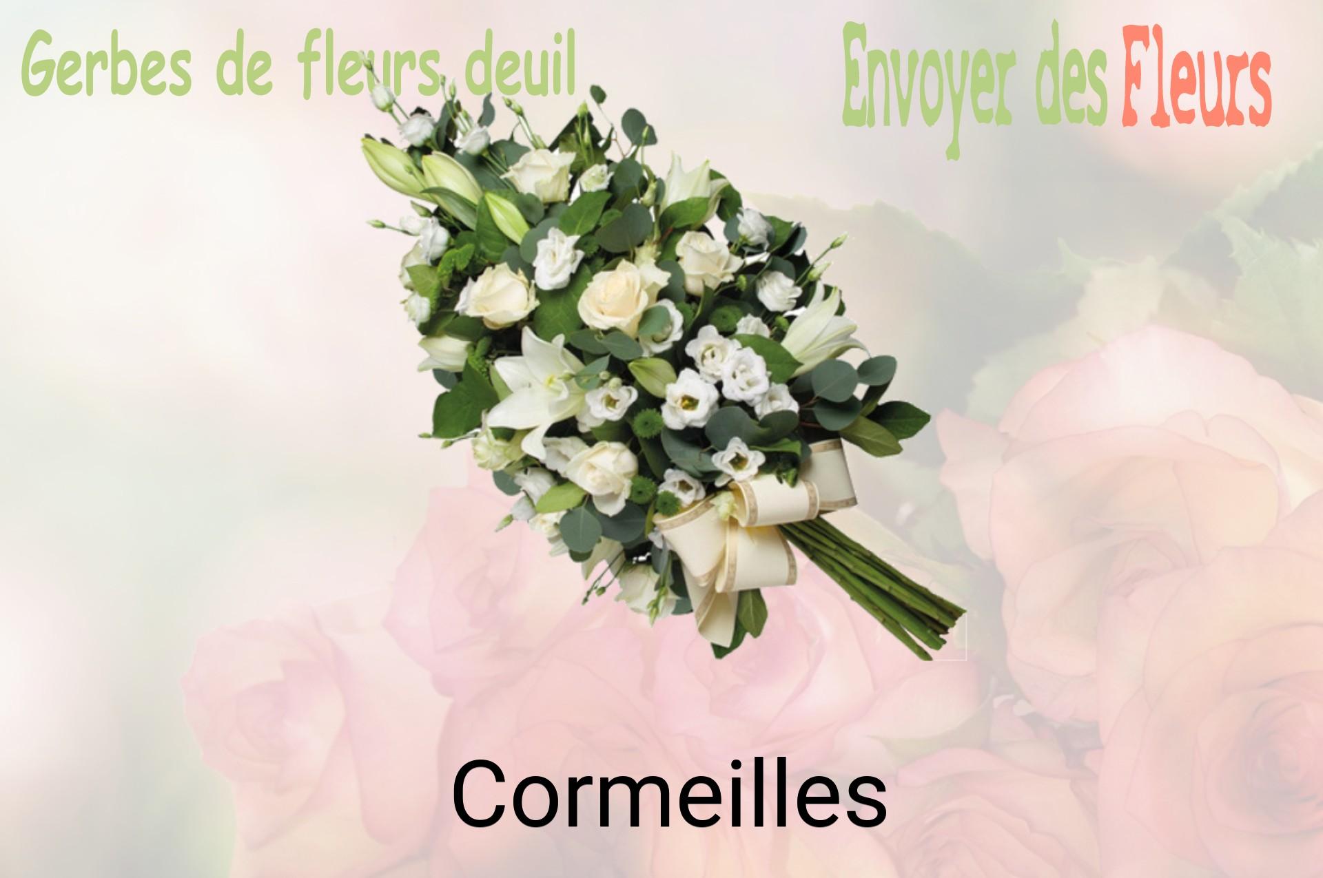 Gerbe de fleurs de deuil livrée à Cormeilles